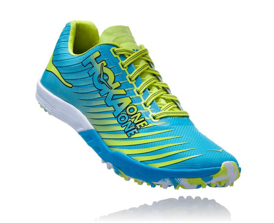 Zapatillas Atletismo Hoka One One Hombre - Evo Xc - Azules/Verde - EBZ351790